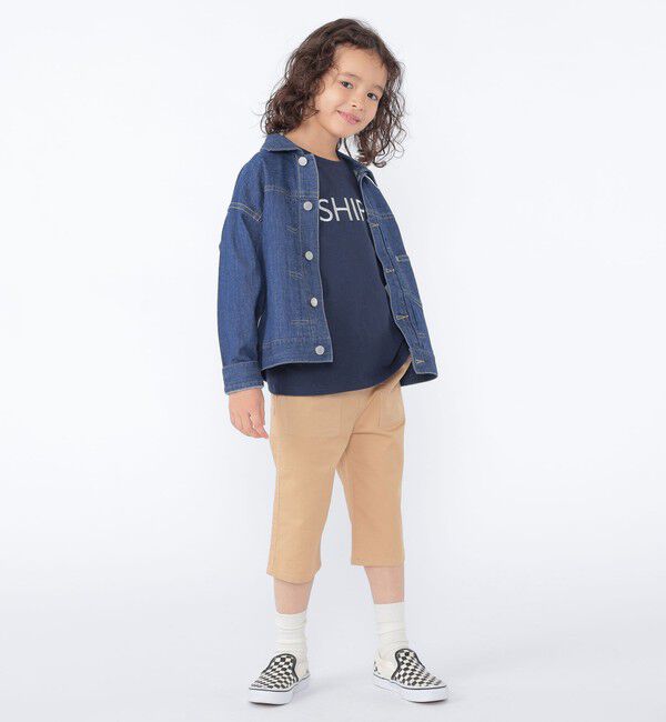 SHIPS KIDS「SHIPS KIDS:100～130cm / クロップド パンツ」|チノ|
