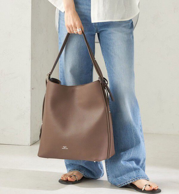 SHIPS for women「【WEB限定】George Cinq:BUCKET BAG（L）」|ショルダー・メッセンジャー|ベージュ系