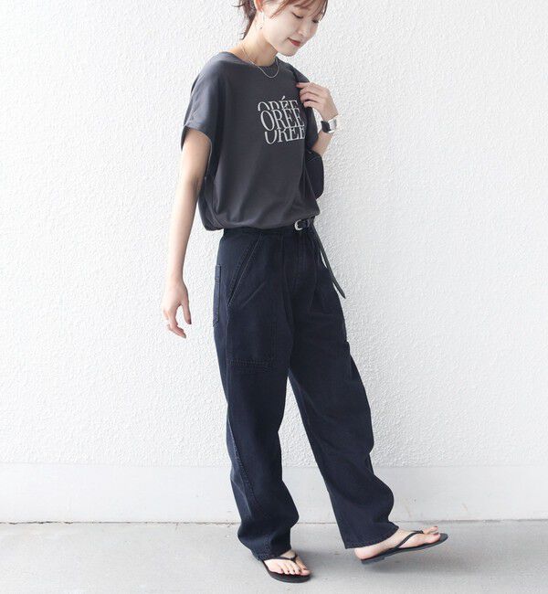SHIPS for women「メルティ コットン プリント ロゴ ショート スリーブ Tシャツ」|Tシャツ・カットソー|