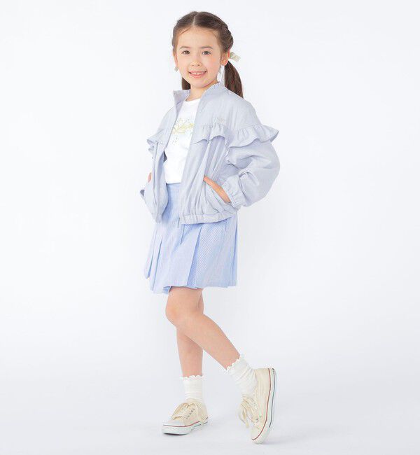 SHIPS KIDS「SHIPS KIDS:100～130cm /コードレーン プリーツ キュロット」|キュロット|