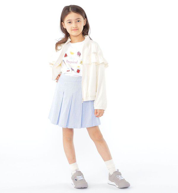 SHIPS KIDS「SHIPS KIDS:100～130cm /コードレーン プリーツ キュロット」|キュロット|