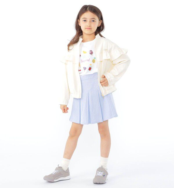 SHIPS KIDS「SHIPS KIDS:100～130cm /コードレーン プリーツ キュロット」|キュロット|