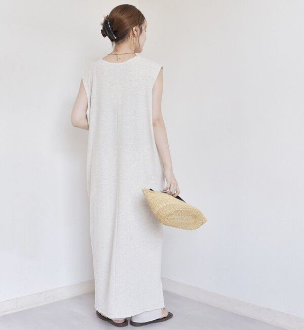 SHIPS for women「〈手洗い可能〉ランダム パイル レースアップ ワンピース」|ワンピース|