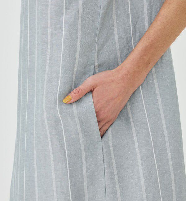 GALERIE VIE「リネンキュプラシルクコンパクト 2-wayワンピース」|ワンピース|