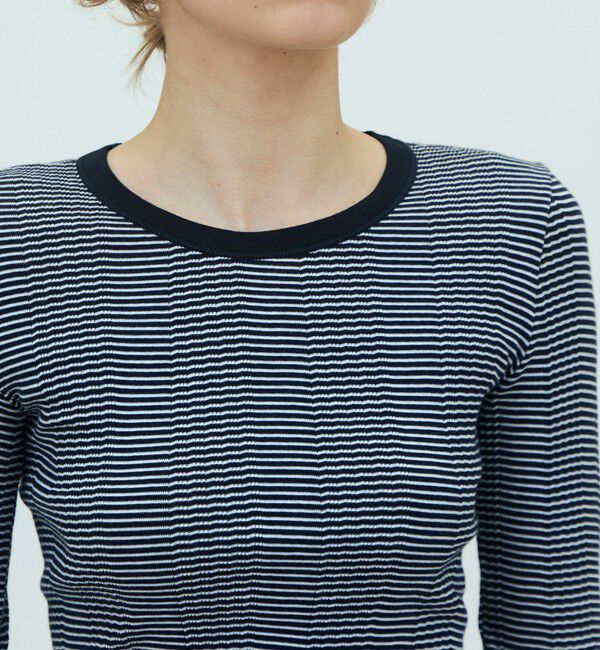 GALERIE VIE「コットンランダムリブ クルーネックプルオーバー」|Tシャツ・カットソー|