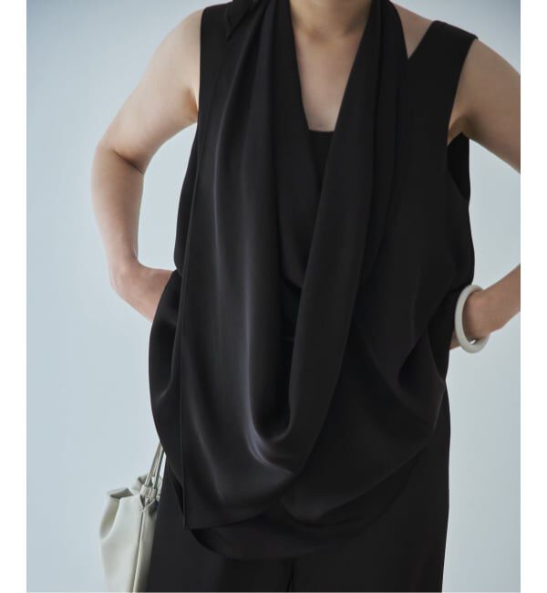 Plage「dull satin scarf set タンク」|タンクトップ|