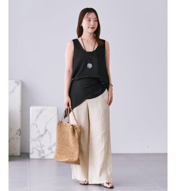 Plage「dull satin scarf set タンク」|タンクトップ|