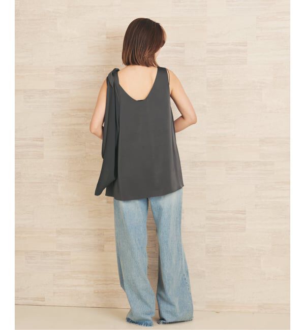 Plage「dull satin scarf set タンク」|タンクトップ|