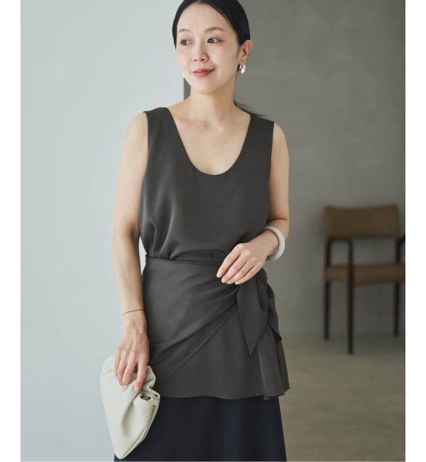 Plage「dull satin scarf set タンク」|タンクトップ|