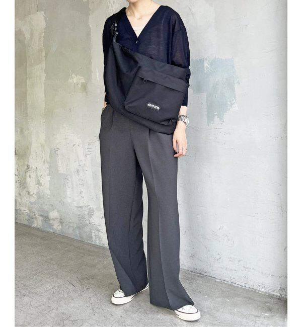 Spick and Span「≪追加≫ダブルクロスツータックパンツ」|スラックス|
