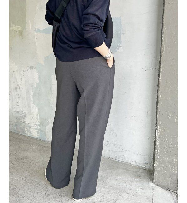 Spick and Span「≪追加≫ダブルクロスツータックパンツ」|スラックス|