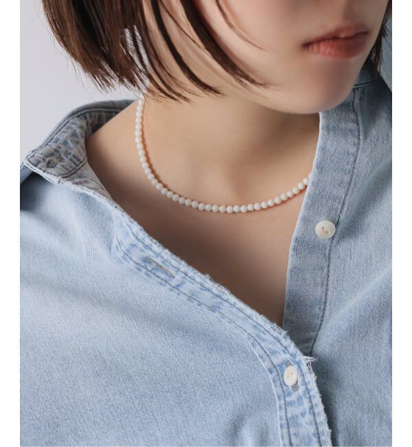 Spick and Span「《WEB限定》【SAMH by LILAS】ホワイトコーラルネックレス SV」|ネックレス|