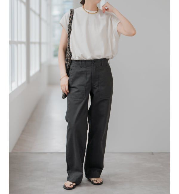 Spick and Span「《WEB限定 / 追加3》ルーズベイカーパンツ」|カーゴ|