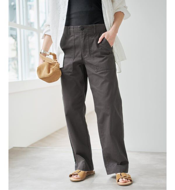 Spick and Span「《WEB限定 / 追加3》ルーズベイカーパンツ」|カーゴ|