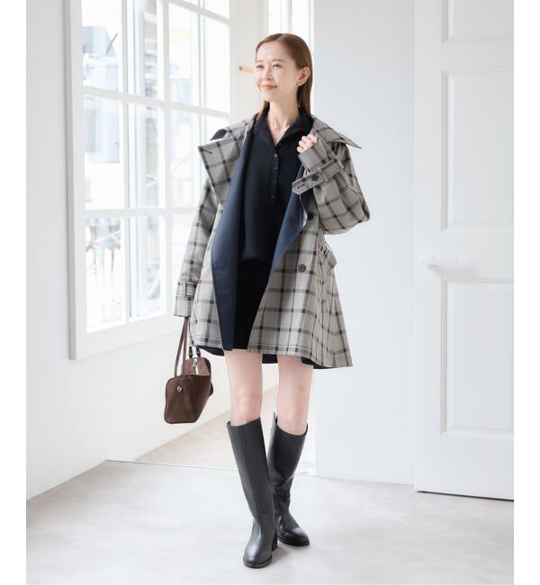 U by SPICK&SPAN「《予約》リバーシブルミドルトレンチコート」|トレンチコート|