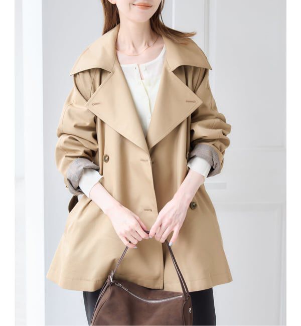 U by SPICK&SPAN「《予約》リバーシブルミドルトレンチコート」|トレンチコート|