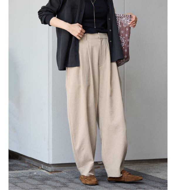 FRAMeWORK「ポリエステルトロタックパンツ」|その他|ベージュ