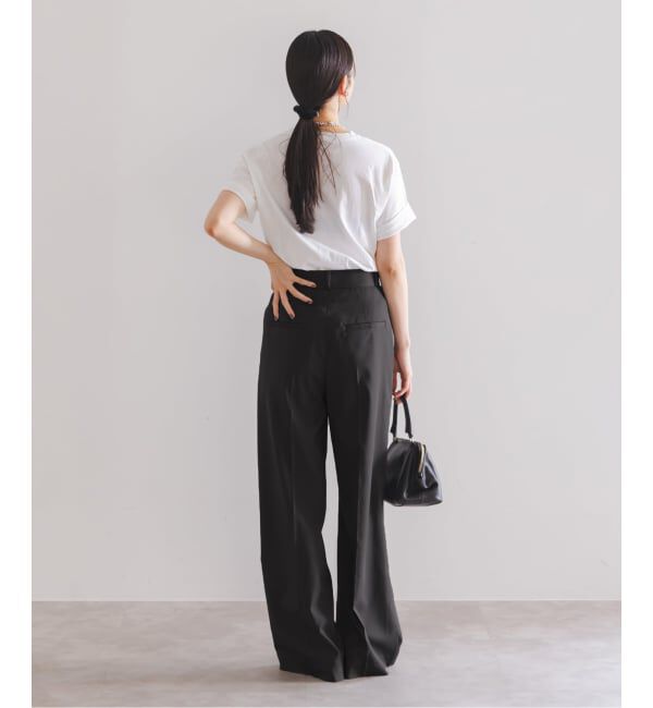 NOBLE「《追加》エステルツイルストレッチスラックスパンツ」|スラックス|