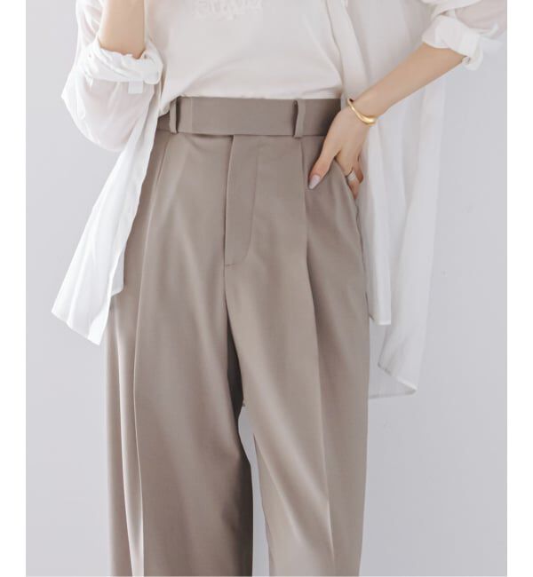 NOBLE「《追加》エステルツイルストレッチスラックスパンツ」|スラックス|