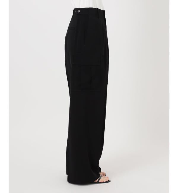 Spick and Span「《予約》スエードサテンカーゴパンツ」|カーゴ|