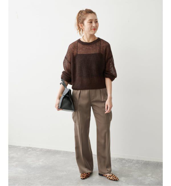 Spick and Span「《予約》スエードサテンカーゴパンツ」|カーゴ|