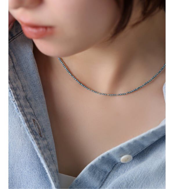 Lilas by Spick&Span「インディゴライスパール40cmネックレス K10」|ネックレス|