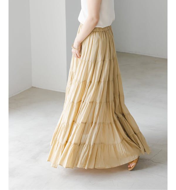 NOBLE「《NOBLE別注カラー》COUTURE D'ADAM SushiVoile Tiered Skirt」|スカート|