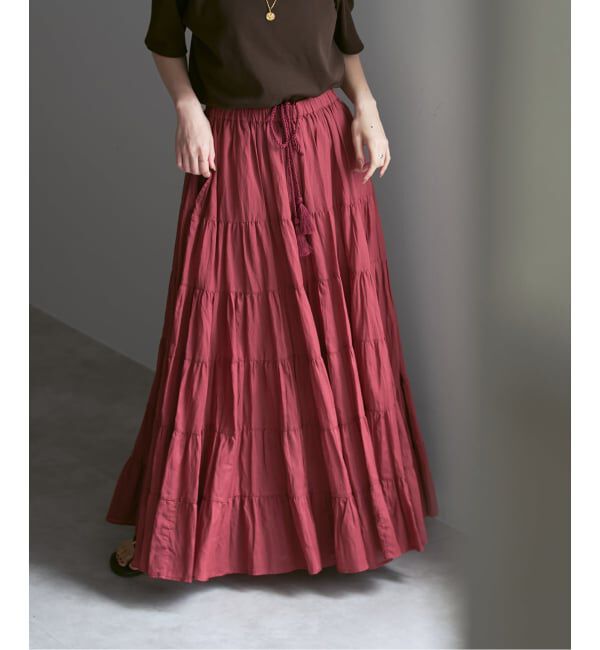 NOBLE「《NOBLE別注カラー》COUTURE D'ADAM SushiVoile Tiered Skirt」|スカート|