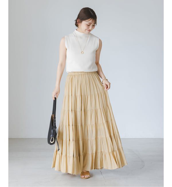 NOBLE「《NOBLE別注カラー》COUTURE D'ADAM SushiVoile Tiered Skirt」|スカート|