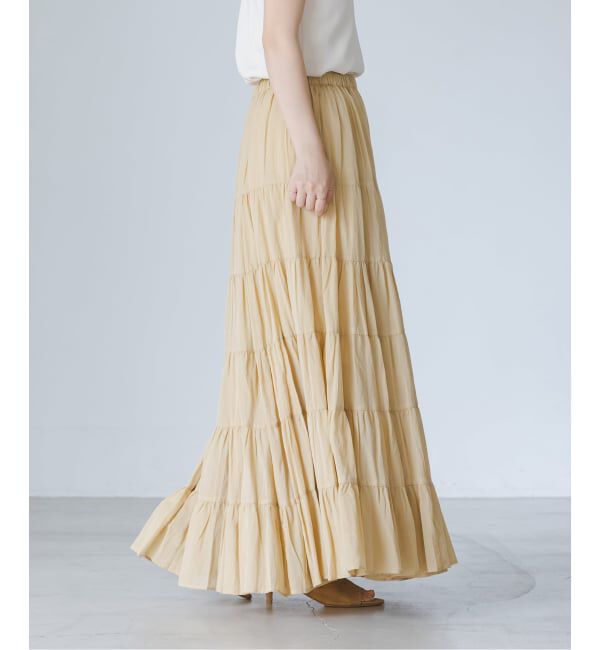 NOBLE「《NOBLE別注カラー》COUTURE D'ADAM SushiVoile Tiered Skirt」|スカート|