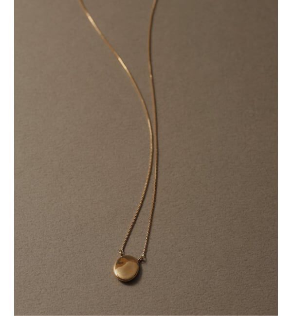 Lilas by Spick&Span「《WEB限定予約》10mmオーバルニュアンスモチーネックレス K10」|ネックレス|