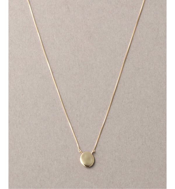 Lilas by Spick&Span「《WEB限定予約》10mmオーバルニュアンスモチーネックレス K10」|ネックレス|