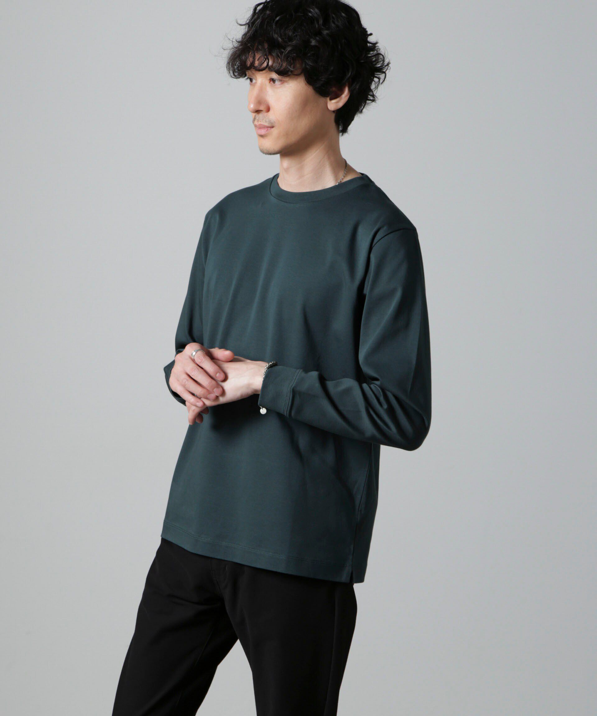 NANO universe「アンチスメルクルーネックTシャツ 長袖」|Tシャツ・カットソー|