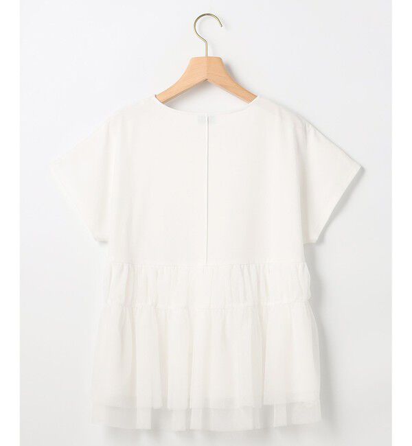 組曲「GIZAコットンチュールコンビ カットソー」|Tシャツ・カットソー|