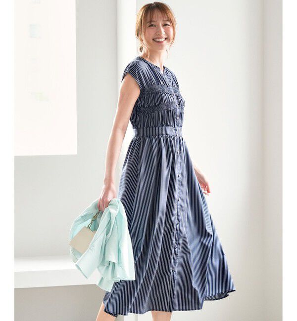 ANY SIS「フロントボタンシャーリング ワンピース」|ワンピース|ﾈｲﾋﾞｰｽ