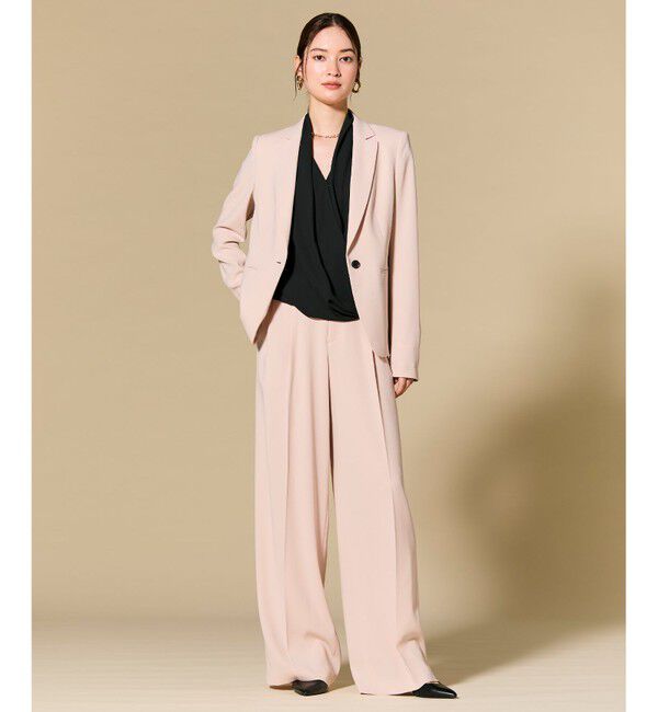 BEIGE,「【人気シリーズ】OLIVE / カシュクールフレンチスリーブブラウス」|シャツ・ブラウス|