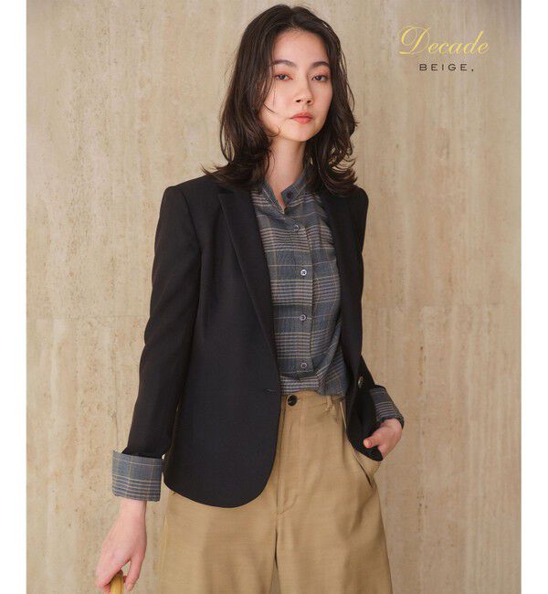 BEIGE,「【セットアップ対応】LUIZA / テーラードジャケット」|テーラードジャケット|Black