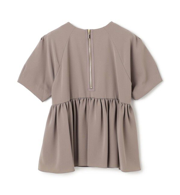 BEIGE,「【洗える】ACHILLEA / ペプラムバックファスナーブラウス」|シャツ・ブラウス|