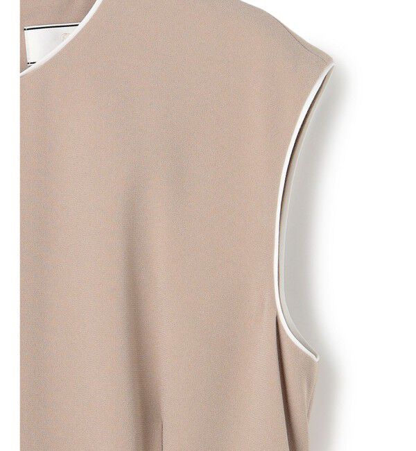 BEIGE,「【セットアップ対応】CINDY / 配色ライン クルーネックドレス」|ワンピース|