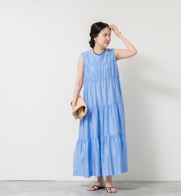 NOLLEY'S sophi「 【一部WEB限定カラー】ウォッシャブルシアーローンティアード2WAYワンピース」|ワンピース|