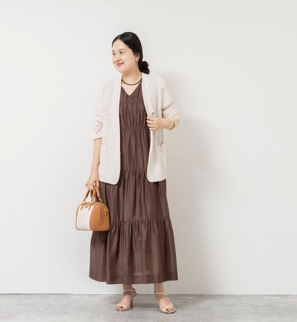 NOLLEY'S sophi「 【一部WEB限定カラー】ウォッシャブルシアーローンティアード2WAYワンピース」|ワンピース|