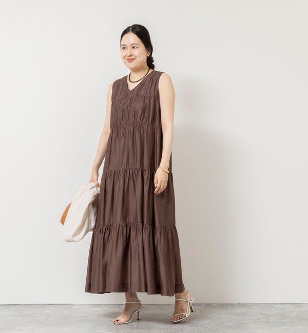 NOLLEY'S sophi「 【一部WEB限定カラー】ウォッシャブルシアーローンティアード2WAYワンピース」|ワンピース|