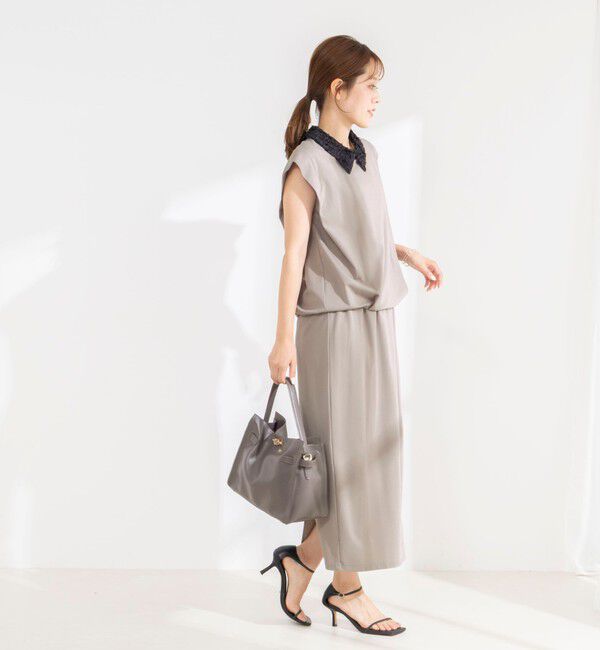 NOLLEY'S「《セットアップ対応/接触冷感》【BECシリーズ】ウォッシャブルハイスペックジャージノースリーブ」|Tシャツ・カットソー|
