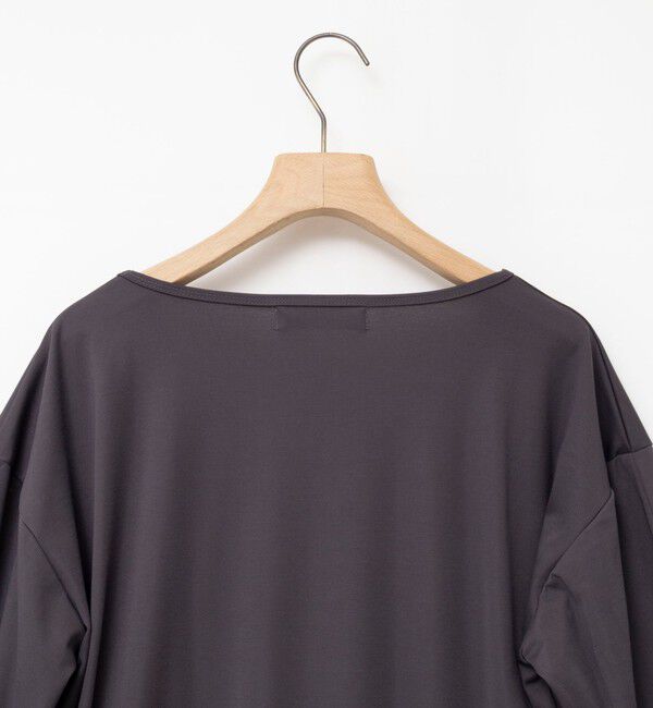 Rie Miller「《UVカット/接触冷感/防シワ》ウォッシャブルツイストスリーブプルオーバー」|Tシャツ・カットソー|