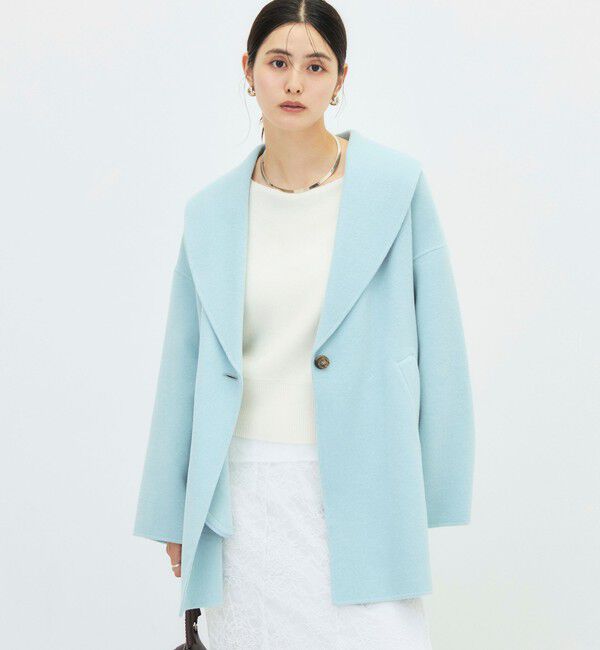 NOLLEY'S sophi「リバーショールコート」|ダッフルコート|サックス
