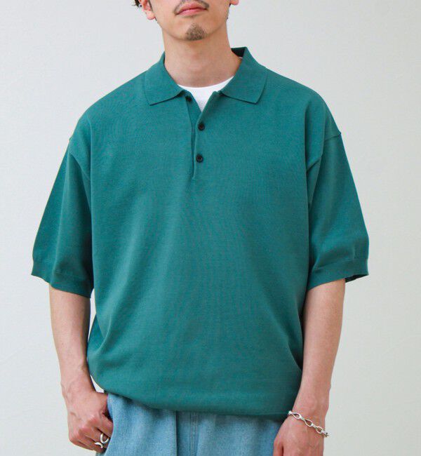 GLOSTER「【ラクなのに上品】コットンタッチリラックスポロ」|ポロシャツ|