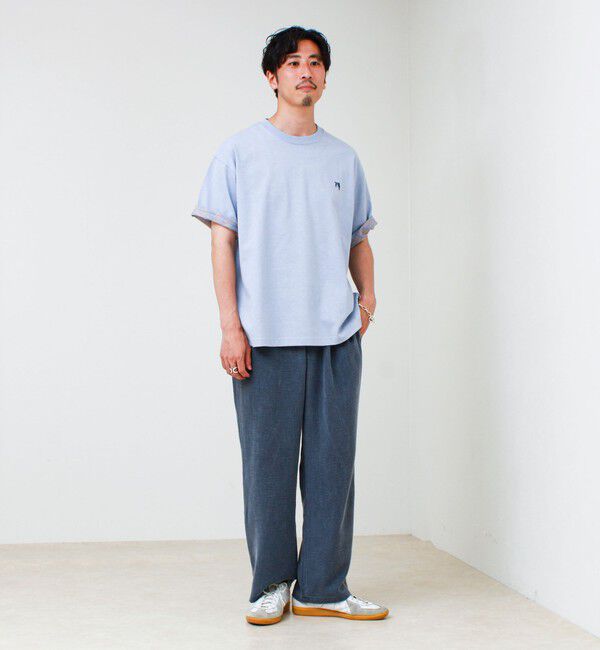 GLOSTER「【セットアップ対応】麻調ウォッシュ イージーパンツ」|チノ|