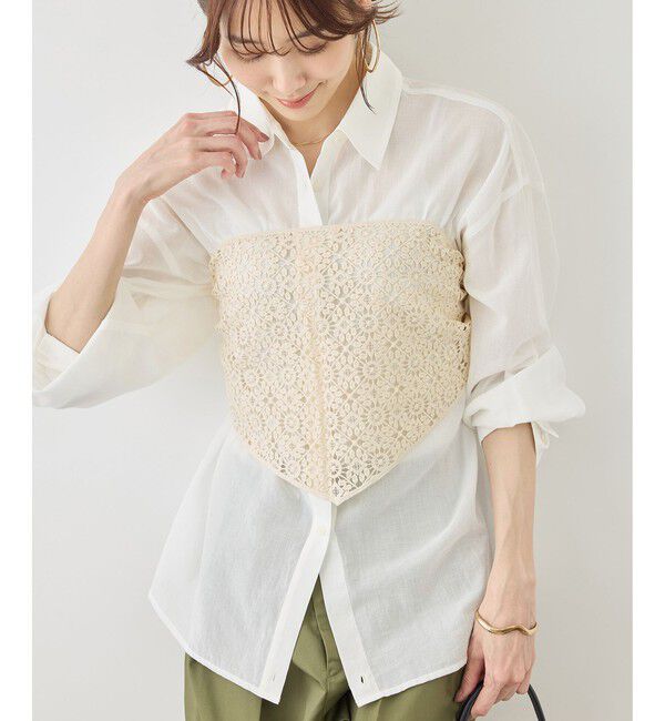 ROPE PICNIC PASSAGE「ヴィンテージライクマルチレーススカーフ」|バンダナ・スカーフ|キナリ(16)