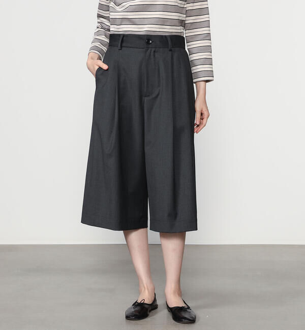  「nicholson & nicholson | ワンタックショートパンツ WOMEN」|その他|GREY