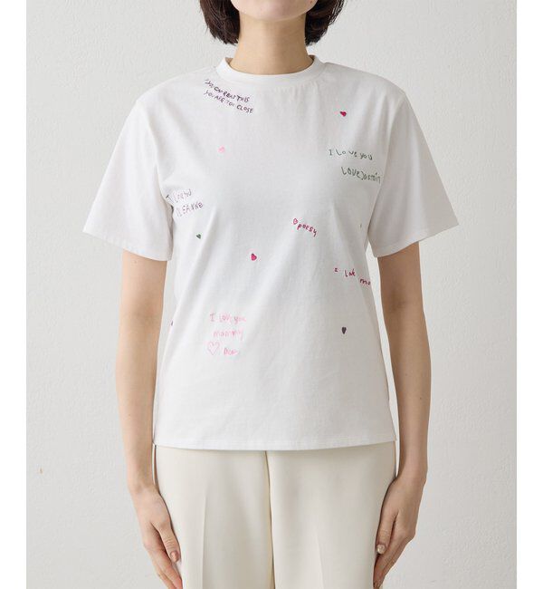 THE PAUSE「【THE PAUSE】シシュウTシャツ」|Tシャツ・カットソー|